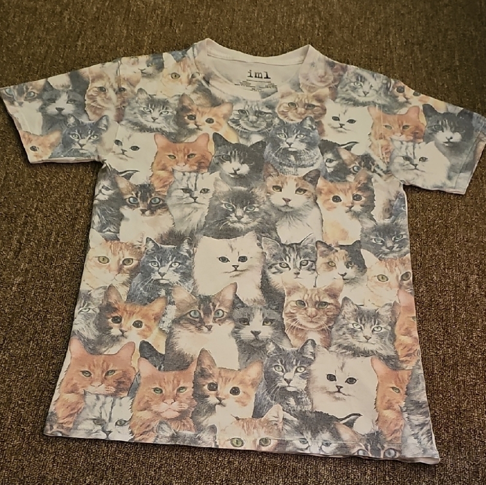 Isaac Morris (iml) Cat Print T-Shirt - Multicolor